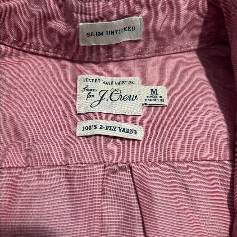 RED J. Crew Classic Button-Down Shirt - Picture 6 of 9